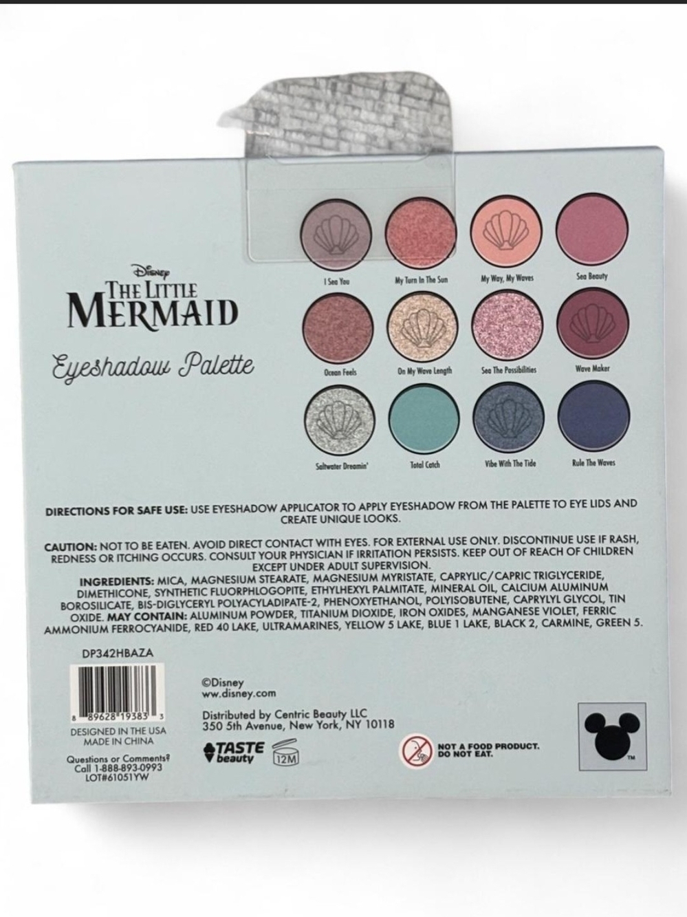 Disney The Little Mermaid Ariel Eyeshadow 12 Color Palette - Picture 4 of 4